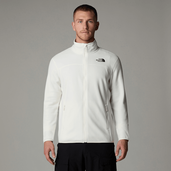 The North Face 100 Glacier Fleece Mit Durchgehendem Rv Für Herren White Dune Größe S male