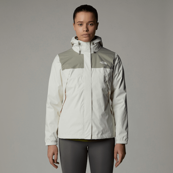 The North Face Antora Jacke Für Damen White Dune-clay Grey Größe M female