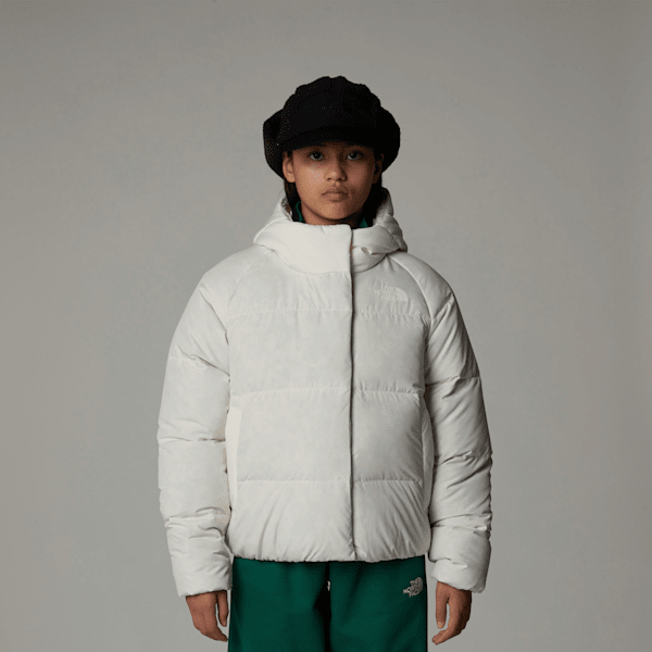 The North Face North Daunenjacke Mit Kapuze Für Mädchen White Dune Größe XXL female