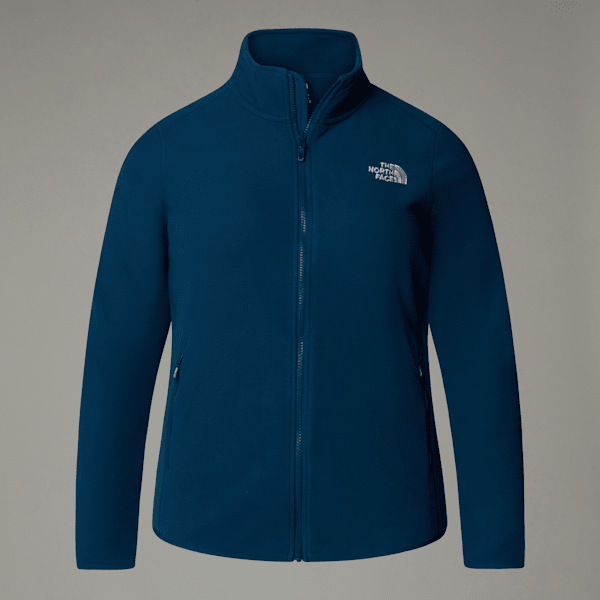 The North Face 100 Glacier Fleece Mit Durchgehendem Rv In Übergröße Für Damen Midnight Petrol Größe 3X female