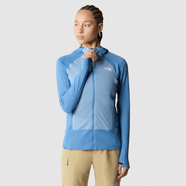 The North Face Bolt Polartec® Power Grid™ Kapuzenjacke Für Damen Indigo Stone-steel Blue-tnf Black Größe XS female