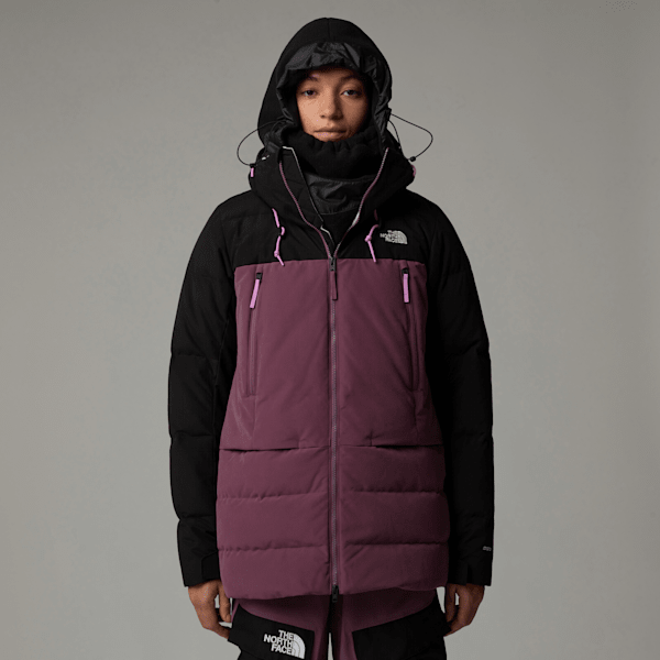 The North Face Pallie Daunenjacke Für Damen Midnight Mauve-tnf Black-white Dune Größe L female