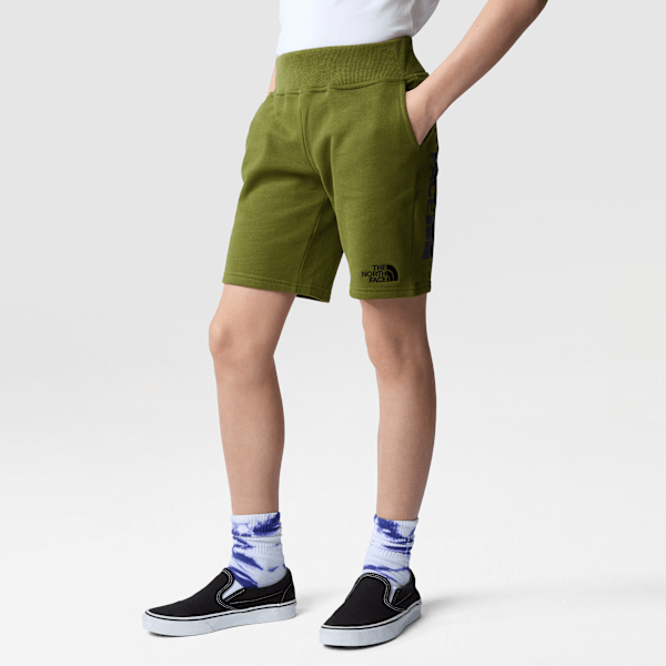 The North Face Shorts Aus Baumwolle Für Jungen Forest Olive Größe M male