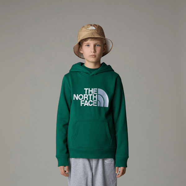 The North Face Drew Peak Hoodie Für Jungen Evergreen Größe M male