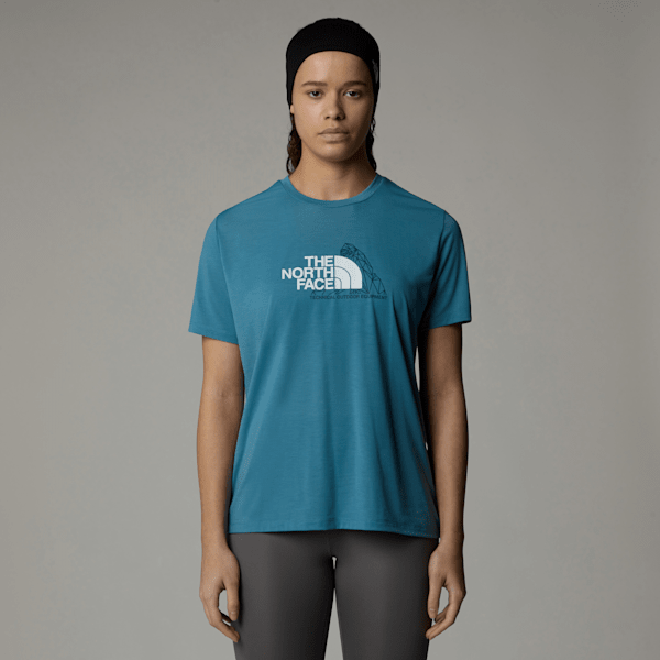 The North Face Foundation Mountain T-shirt Für Damen Algae Blue Größe XL female