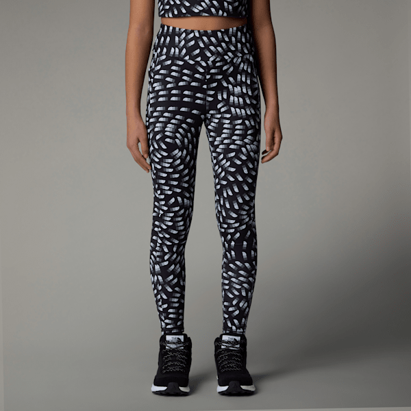 The North Face Never Stop Leggings Für Mädchen Tnf Black Vector Field Print Größe S female