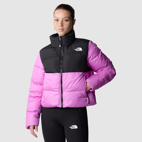 The North Face Saikuru Kurzgeschnittene Jacke Für Damen Violet Crocus-tnf Black Größe S female