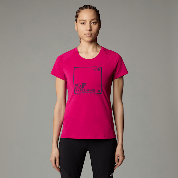 The North Face Lightning T-shirt Mit Grafik Für Damen Pink Primrose Größe L female