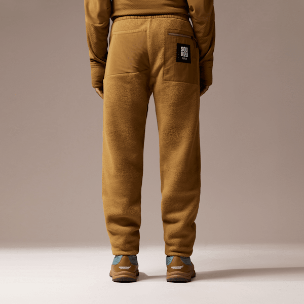 Brown fleece pants online