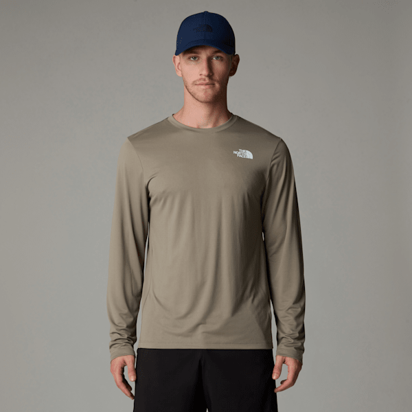 The North Face 24/7 Langarm-shirt Für Herren Cavern Grey Größe L male