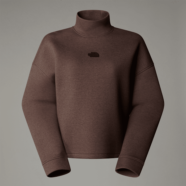 The North Face Sweatshirt Mit Stehkragen Für Damen Smokey Brown Heather Größe L female