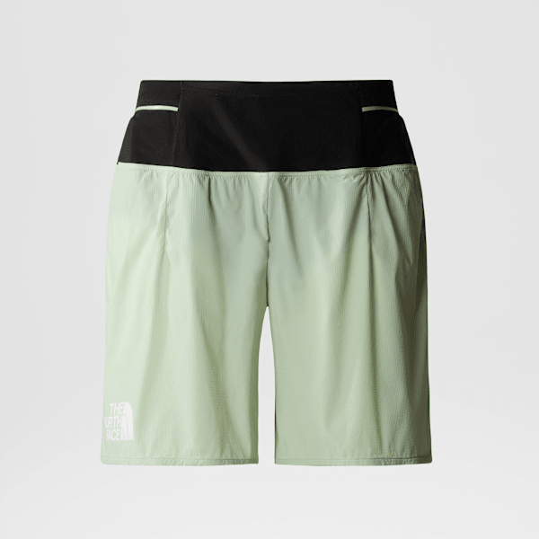 The North Face Summit Pacesetter 5" Shorts Für Damen Misty Sage-tnf Black Größe L female