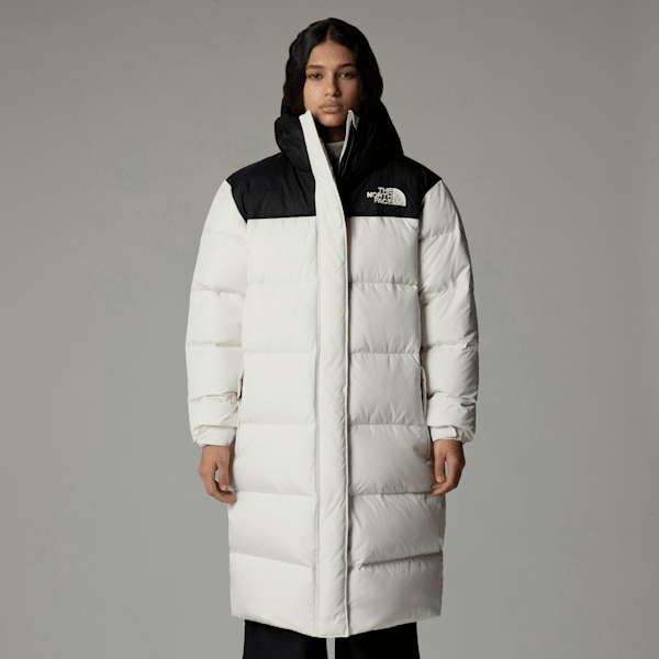 The North Face Nuptse Parka Für Damen White Dune-tnf Black Größe XS female