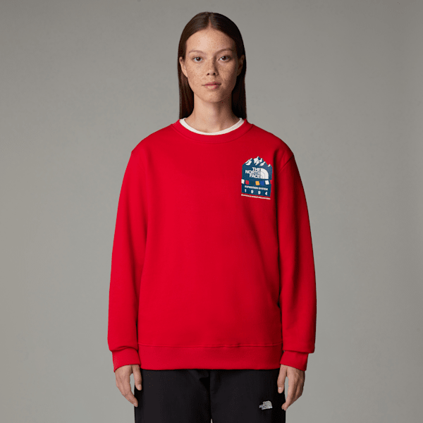 The North Face Anniversary Sweatshirt Für Damen Tnf Red Größe M female