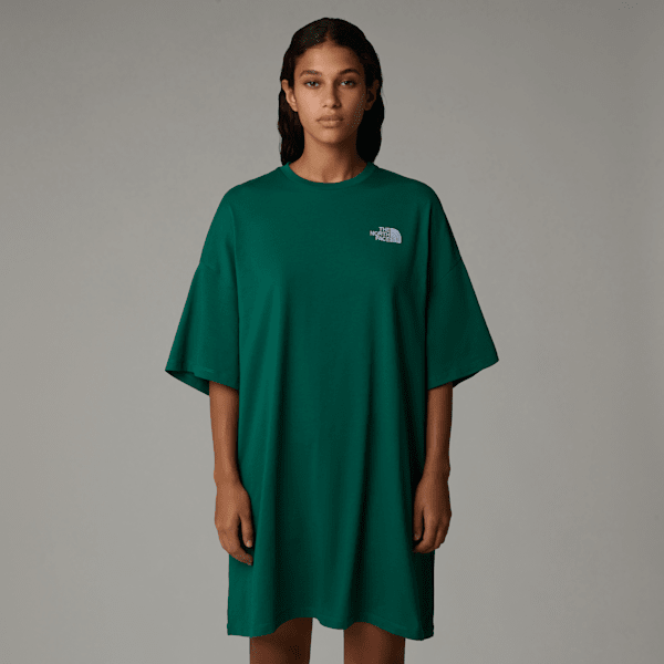 The North Face Simple Dome T-shirt-kleid Für Damen Evergreen Größe M female