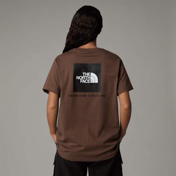 The North Face Redbox Relaxt Geschnittenes T-shirt Für Damen Smokey Brown Größe M female