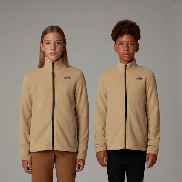 The North Face Glacier Zip-in Kompatibel Fleece Für Jugendliche Khaki Stone Größe M male