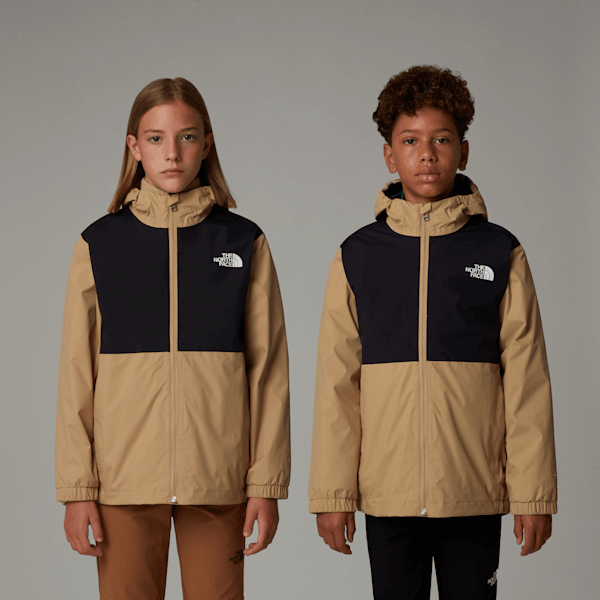 The North Face Zip-in Kompatibel Regenjacke Für Jugendliche Khaki Stone Größe XL male