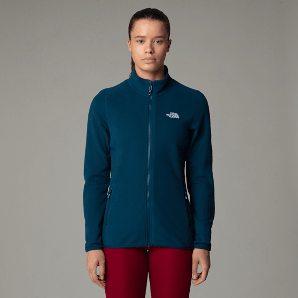 The North Face 100 Glacier Fleece Mit Durchgehendem Rv Für Damen Midnight Petrol Größe XS female