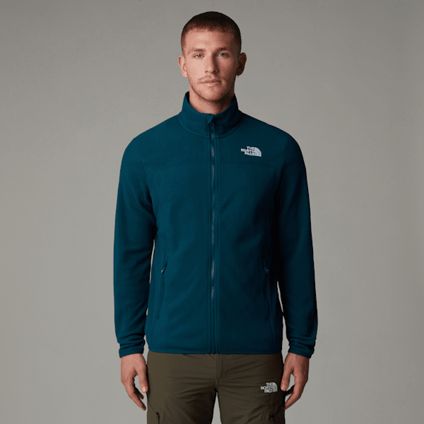 The North Face 100 Glacier Fleece Mit Durchgehendem Rv Für Herren Midnight Petrol Größe M male