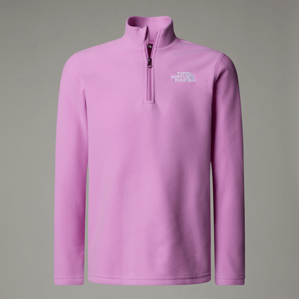 The North Face Glacier Fleece Mit 1/4-langem Rv Für Jugendliche Dragonfruit Größe M male