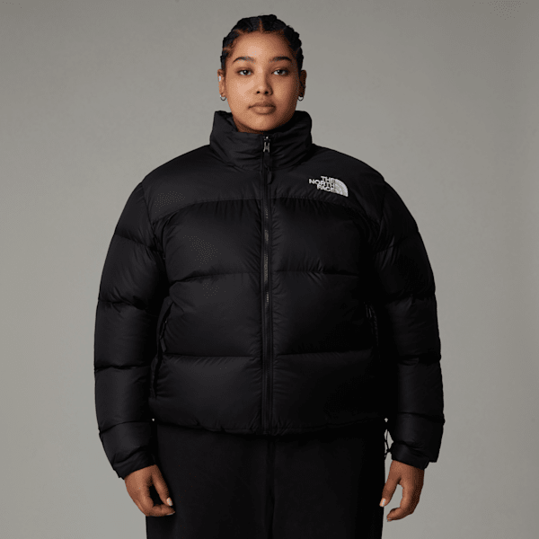 The North Face 1996 Retro Nuptse Daunenjacke In Übergröße Für Damen Recycled Tnf Black Größe 3X female