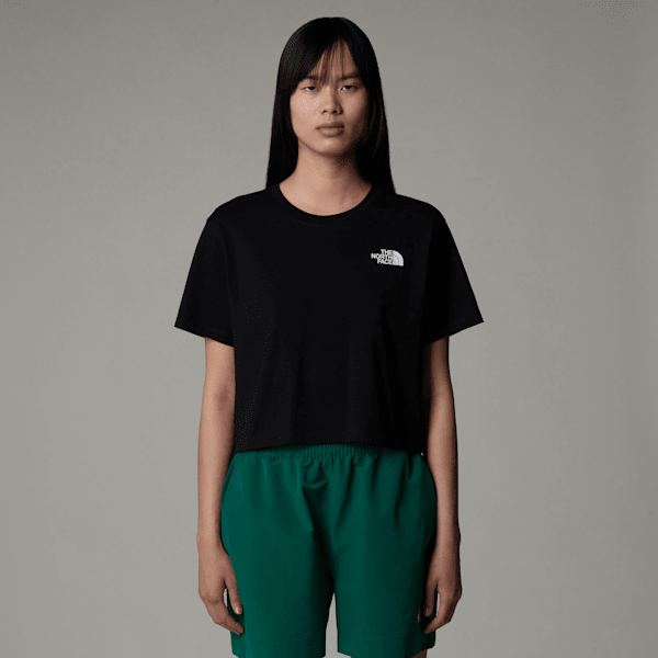 The North Face Simple Dome Kurzgeschnittenes T-shirt Für Damen Tnf Black Größe L female