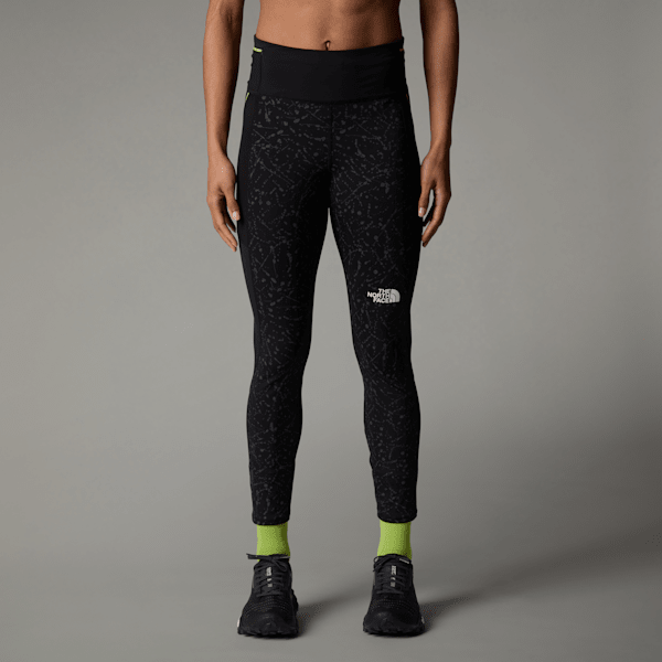 The North Face Movmynt 7/8 Leggings Für Damen Tnf Black-tnf Black Trail Reflective Print Größe XS female