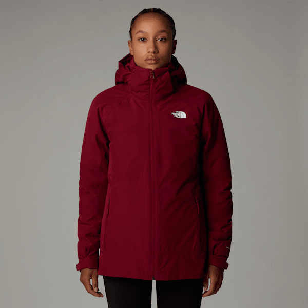 The North Face Inlux Triclimate Jacke Für Damen Beetroot Dark Heather-white Dune Größe XL female