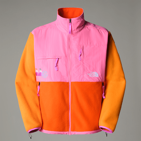 The North Face Tnf X Yinka Ilori Retro Denali Jacke (unisex) Red Orange-apricot Glaze Größe XL male