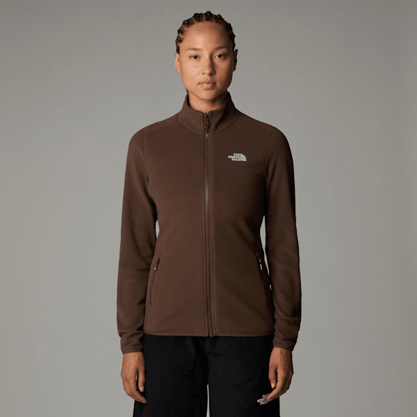 The North Face 100 Glacier Fleece Mit Durchgehendem Rv Für Damen Smokey Brown Größe L female