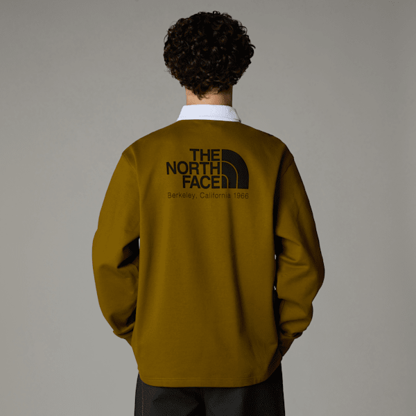 The North Face Heritage Rugby Sweatshirt Für Herren Moss Green Größe XS male