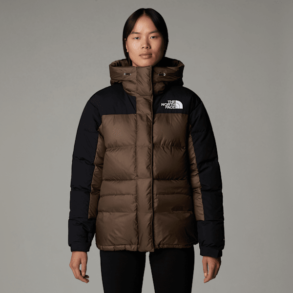 The North Face Himalayan Daunenparka Für Damen Smokey Brown-tnf Black Größe XL female