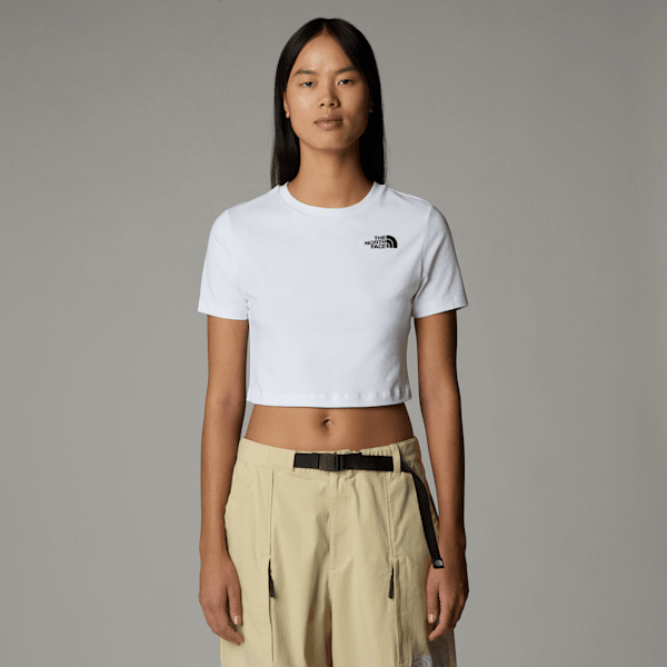 The North Face Kurzgeschnittenes T-shirt Für Damen Tnf White Größe XS female