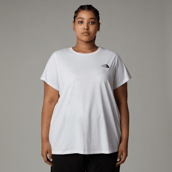 The North Face Simple Dome T-shirt In Übergröße Für Damen Tnf White Größe 2X female