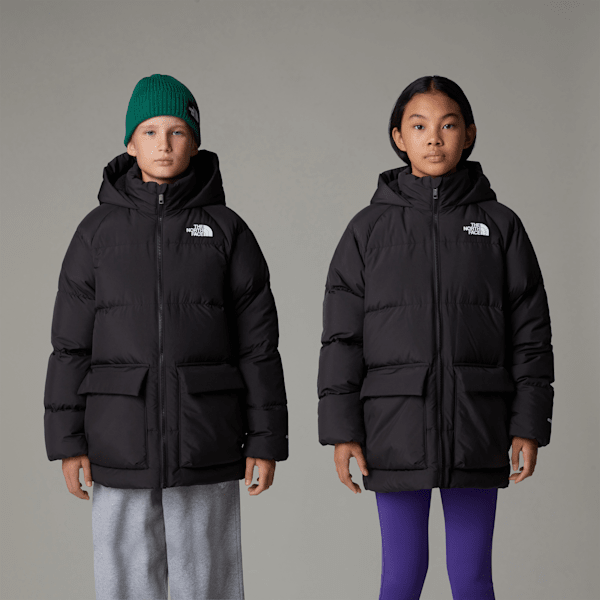 The North Face North Fleecegefütterter Kurzer Daunenparka Für Jugendliche Tnf Black Größe L male