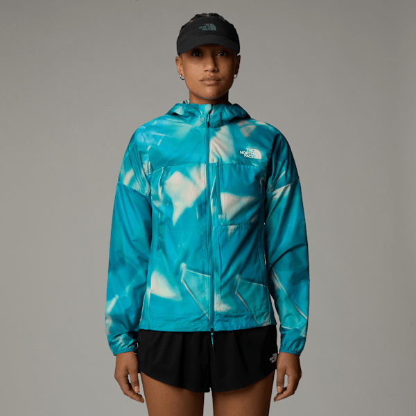 The North Face Higher Run Windjacke Für Damen Galactic Blue Prisms Print Größe XL female