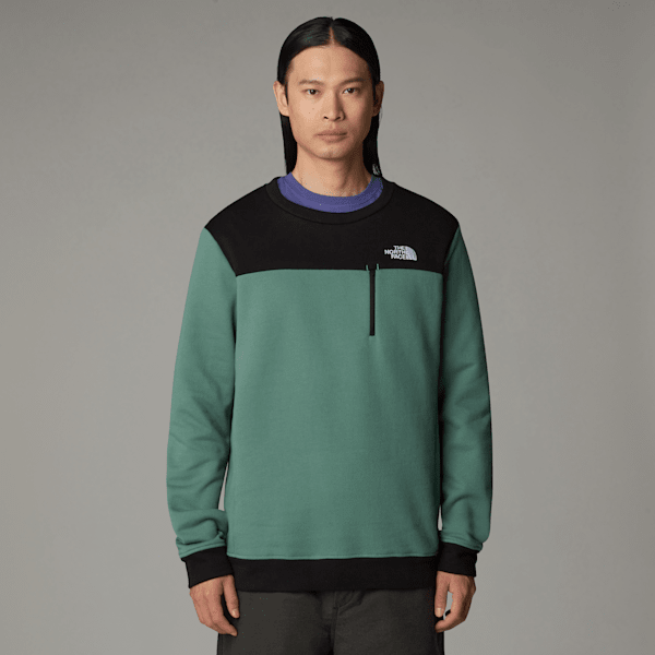 The North Face Tech New Peak Sweater Für Herren Dark Sage-tnf Black Größe XXL male