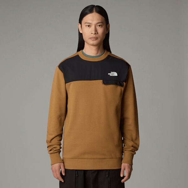 The North Face Sweater Mit Rundhalsausschnitt Für Herren Utility Brown-tnf Black Größe XS male