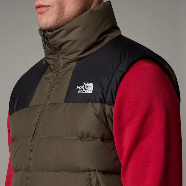 Red north face vest mens sale