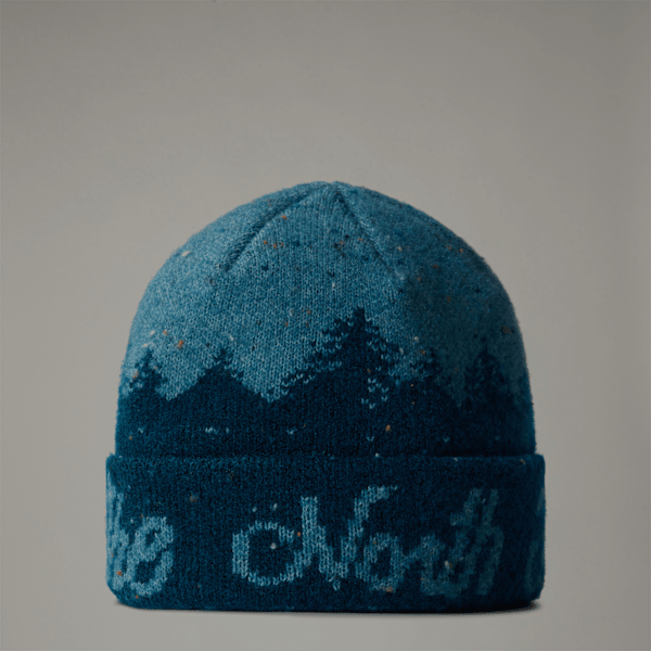 The North Face Cabin Mountainscape Beanie Midnight Petrol-algae Blue Größe Einheitsgröße male