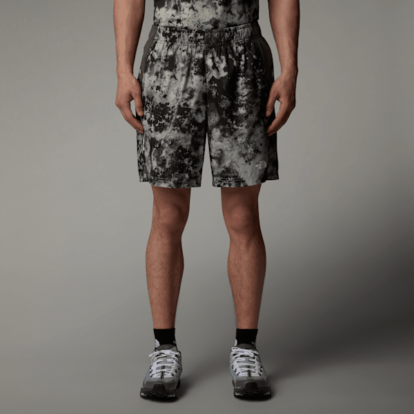 The North Face 24/7 Shorts Mit Aufdruck Für Herren Clay Grey Micro Halfdome Print-new Taupe Green Größe M male