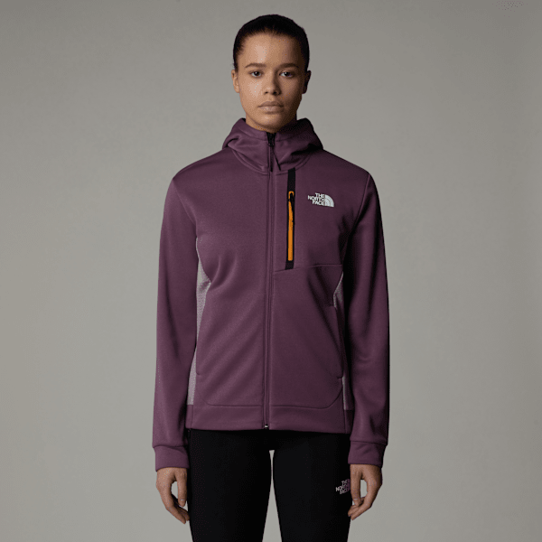 The North Face Mountain Athletics Fleece Mit Durchgehendem Rv Für Damen Midnight Mauve-purple Chalk Größe L female