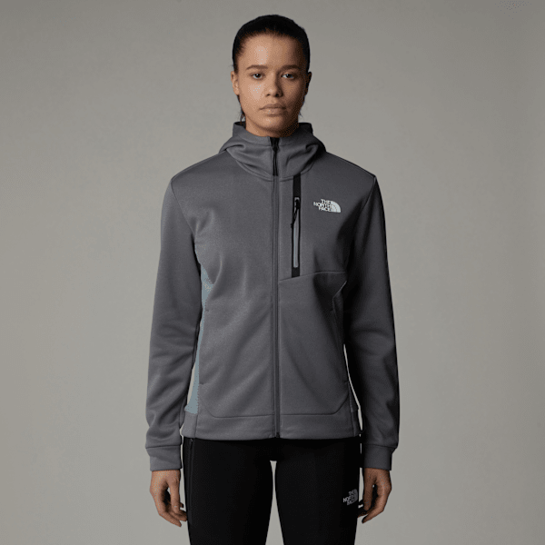 The North Face Mountain Athletics Fleece Mit Durchgehendem Rv Für Damen Smoked Pearl-monument Grey Größe S female