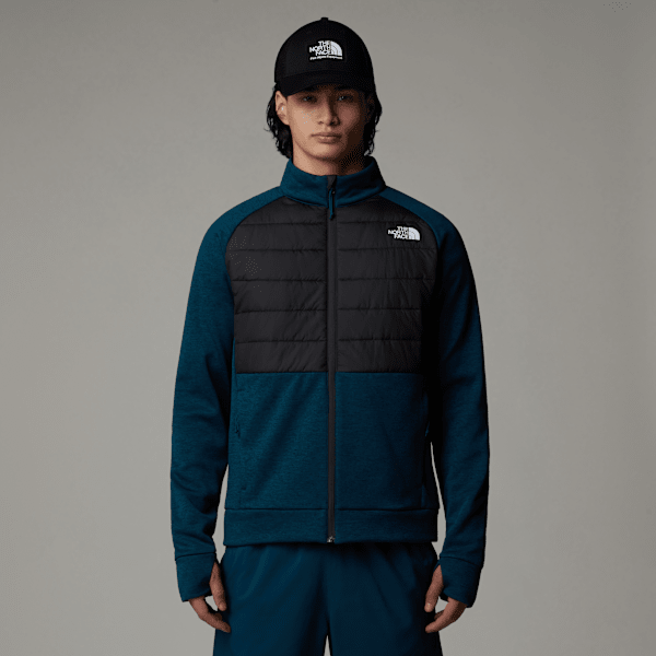 The North Face Reaxion Hybrid-jacke Für Herren Midnight Petrol Dark Heather-asphalt Grey Größe S male