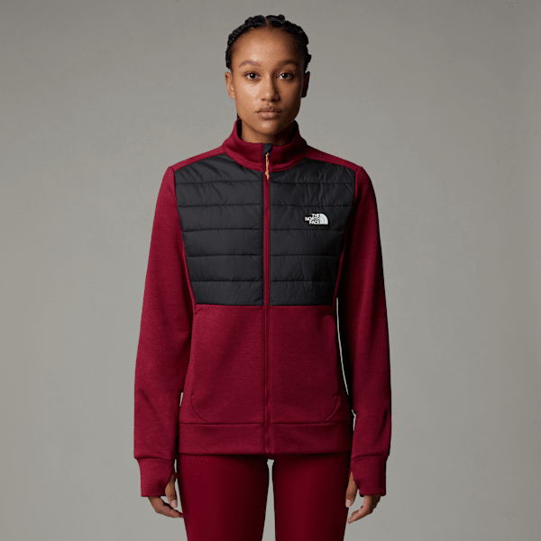 The North Face Reaxion Hybrid-jacke Für Damen Beetroot Dark Heather-asphalt Grey Größe M female