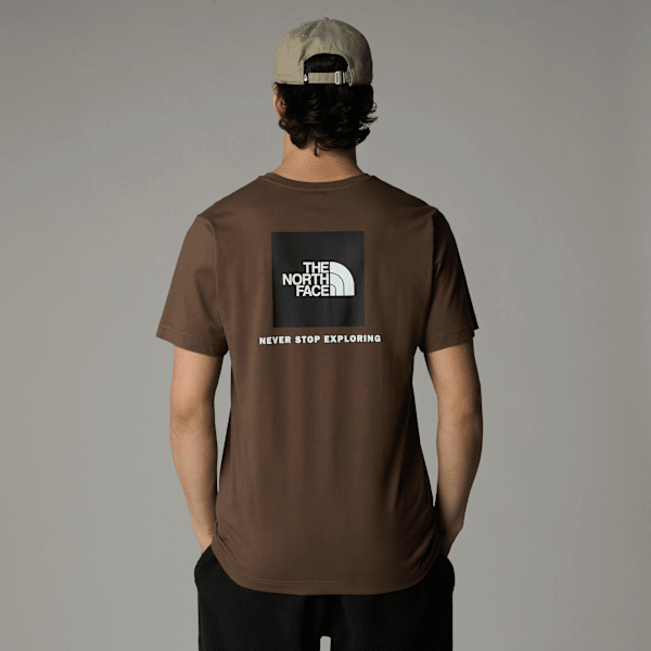 The North Face Redbox T-shirt Für Herren Smokey Brown-tnf Black Größe XS male