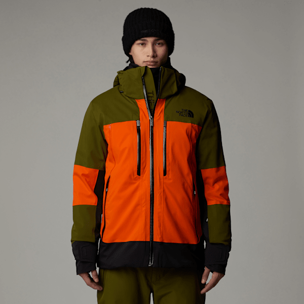 The North Face Snowsquall Jacke Für Herren Tnf Orange-forest Olive Größe XL male