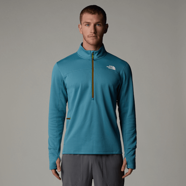 The North Face Winter Warm Pro Fleece Mit 1/4-langem Rv Für Herren Algae Blue Größe XL male