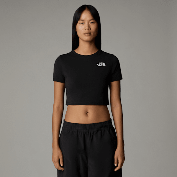 The North Face Kurzgeschnittenes T-shirt Für Damen Tnf Black Größe XXS female